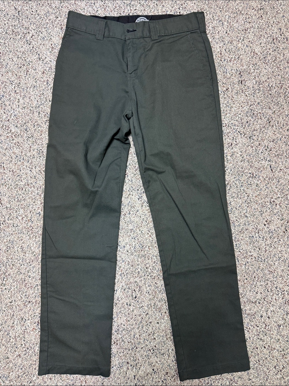 Men's Dark Olive Chino Pants Dickies skateboarding size 33
